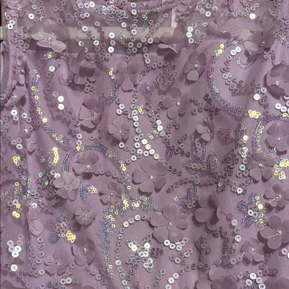 Zunie Lilac Sequin Formal Dress for Kids